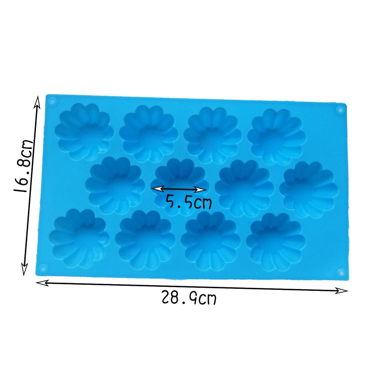 Handmade DIY 12 Holes Tart Lace Silicone Mold, 12 Holes Tart