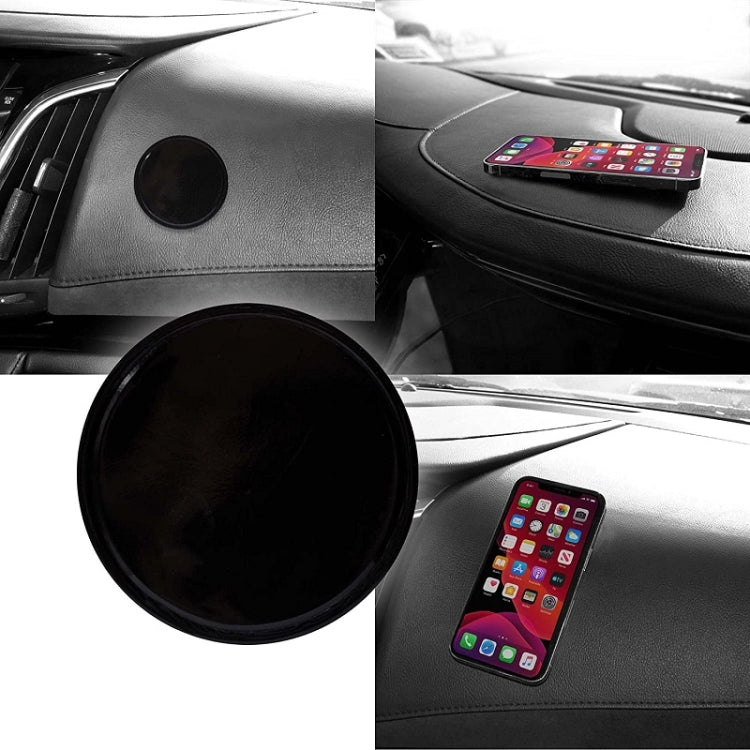 10pcs 5cm Vehicle Round Strong Sticky Non-slip PU Mat, 5cm