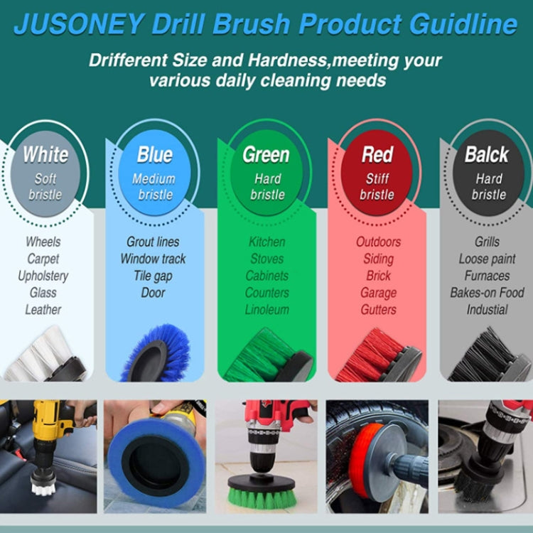 Car Air Conditioner Air Outlet Electric Drill Cleaning Brush, 40 in 1