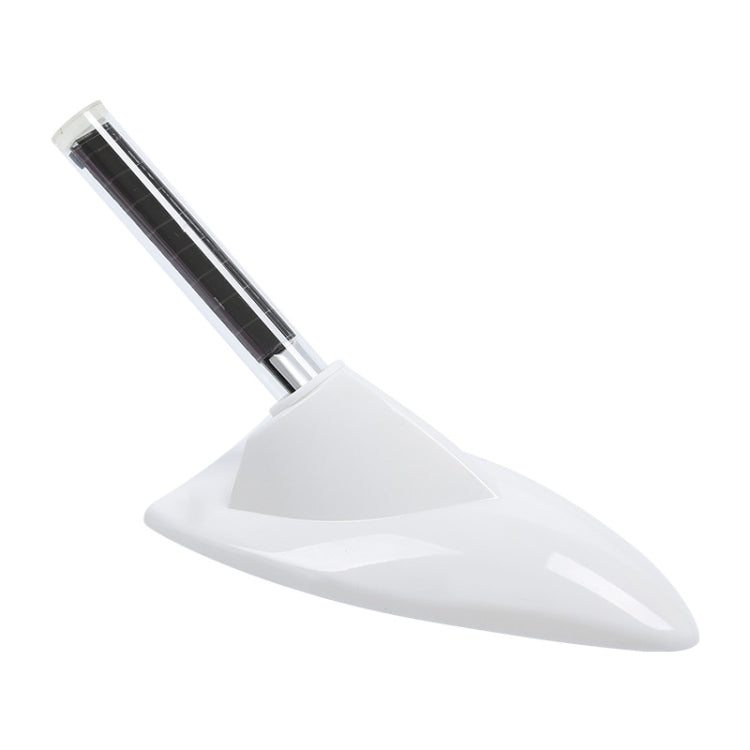 Car Solar Shark Fin With Antenna LED Warning Light, Silver, White, Black, Silver with Remote Control, Black with Remote Control, White with Remote Control