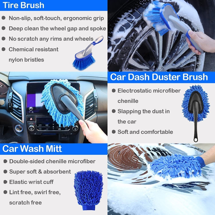 WRS-CS29 Car Wash Cleaning Brush Set Car Interior Crevice Cleaning Electric Drill Brush, 22pcs/set, 23pcs/set, 24pcs/set, 26pcs/set, 27pcs/set
