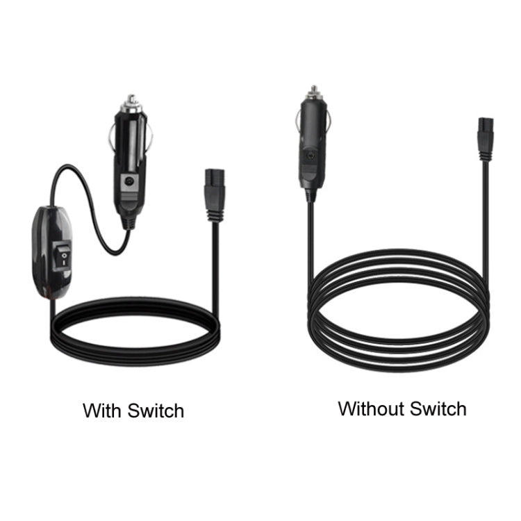 12V/24V Car Refrigerator Cable B Suffix Cigarette Lighter Plug Power Cord, Length:, 1m Without Switch, 1m With Switch, 2m With Switch, 3m Without Switch, 3m With Switch, 4m Without Switch, 4m With Switch, 5m Without Switch, 5m With Switch