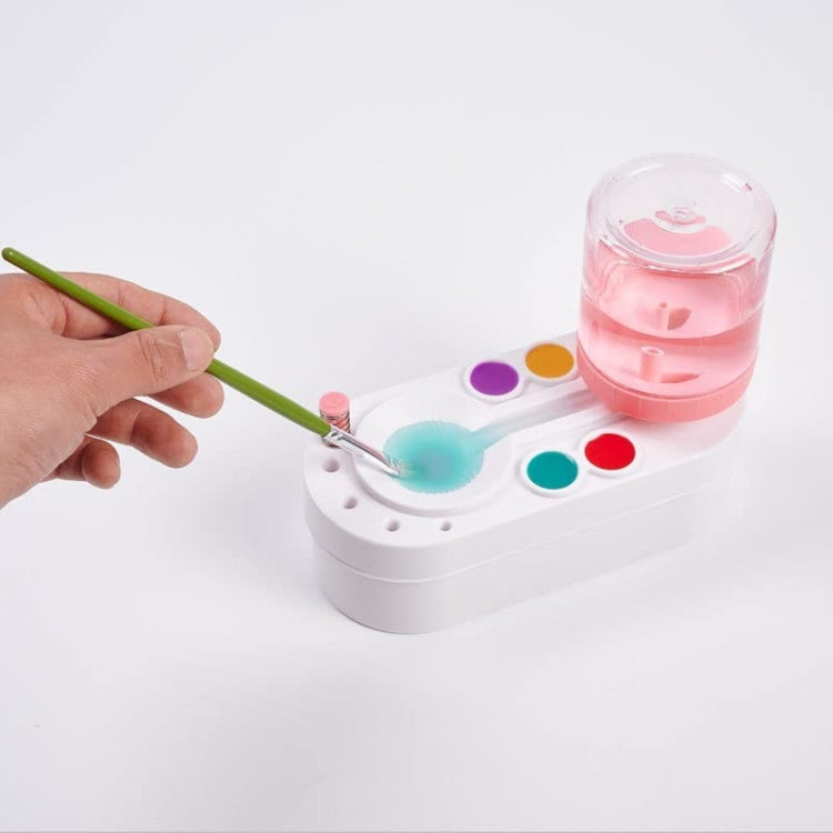 2nd Generation Oil Painting Brush Cleaner Tool with Water Container Paint Pen Washer, GEN 2 Pink, GEN 2 Green