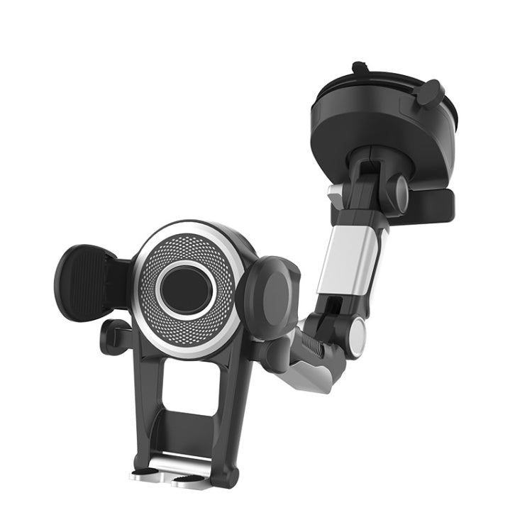 ZJ137 Suction Cup Car Phone Holder 2 In 1 Number Plate Phone Stand Truck Phone Mount, ZJ137 Black