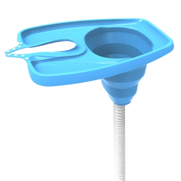 No-Bending Folding Portable Home Care Shampoo Basin, Blue