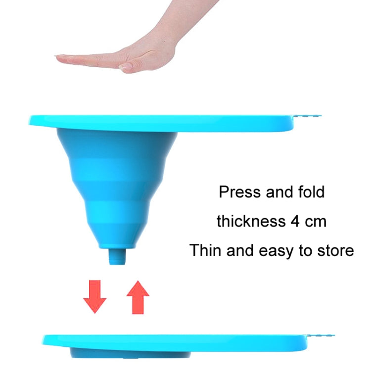 No-Bending Folding Portable Home Care Shampoo Basin, Blue