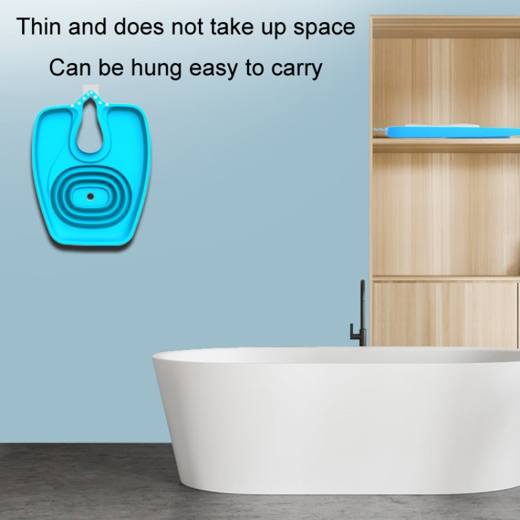 No-Bending Folding Portable Home Care Shampoo Basin, Blue