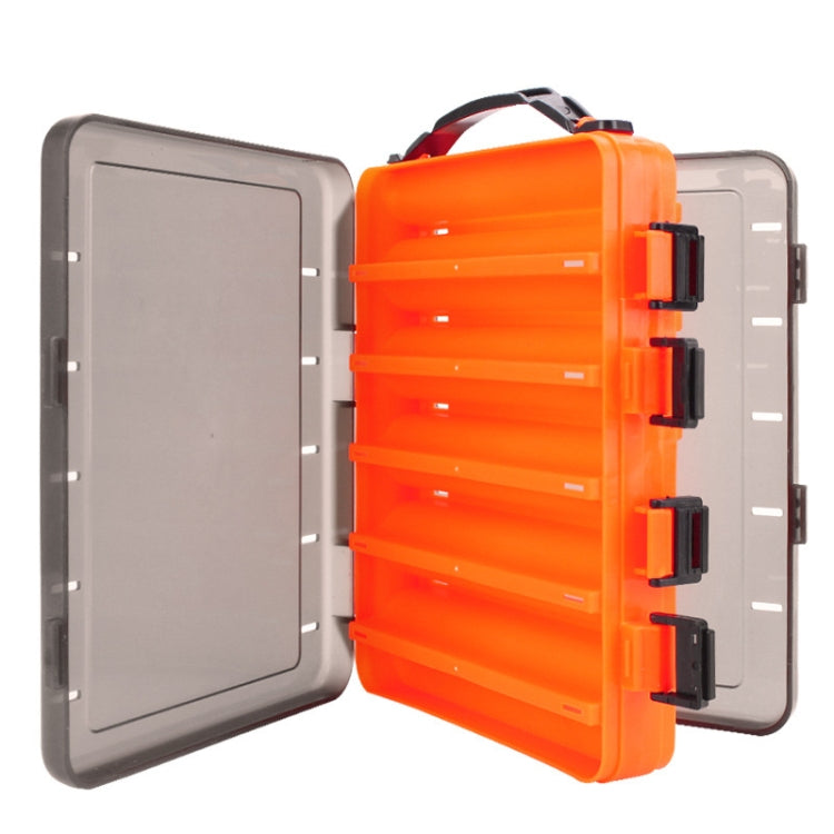 Double Side Luya Tool Box Translucent Bait Organizer, HB326 10 Grids, HB327 14 Grids