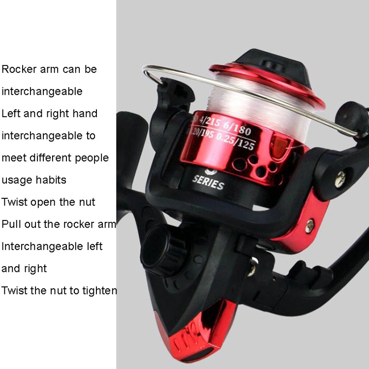 YUMOSHI JL200 Spinning Reel With Line, With Line(Electroplated Blue), With Line(Electroplated Yellow), With Line(Electroplated Red), With Line(Electroplated Silver), With Line(Electroplated Green)