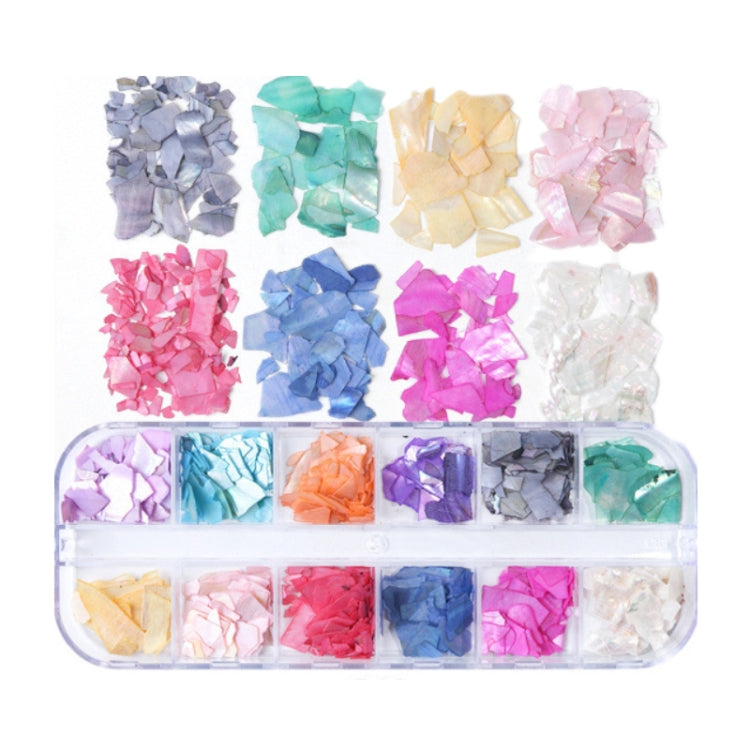 Symphony Flake Mica Flake Shell Nail Art Sequins, BK, BH, BY, YM