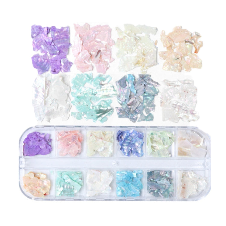 Symphony Flake Mica Flake Shell Nail Art Sequins, BK, BH, BY, YM
