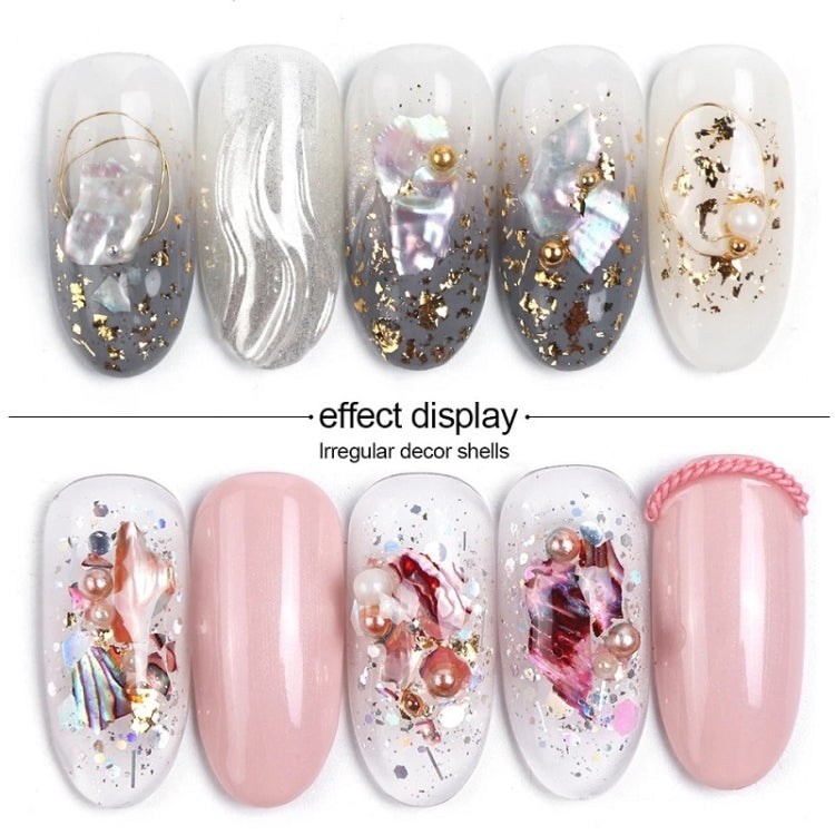 Symphony Flake Mica Flake Shell Nail Art Sequins, BK, BH, BY, YM