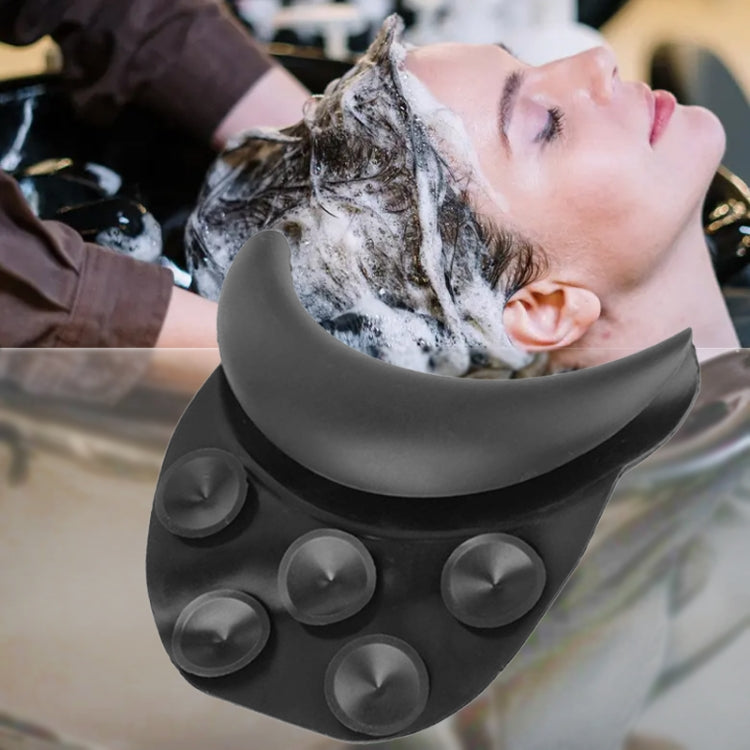 Silicone Suction Cup Hair Wash Pillow Hair Salon Wash Basin Bath Neck Pad Sleep Pillow, Silicone Suction Cup