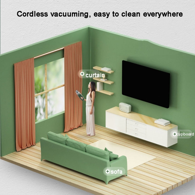 SUITU ST-6612C 5000pa 120W Wireless Car Vacuum Cleaner Handheld High Power Dust Suction Machine, Wireless