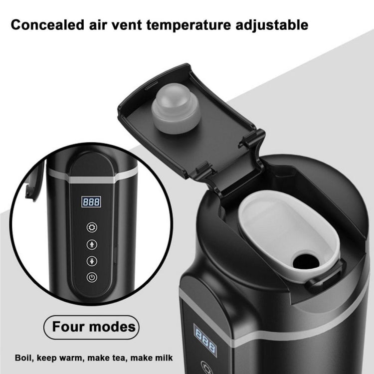 SUITU  HQ-3900 24V/12V Car/Truck Heated Coffee Mug Smart Mug,Spec:, Small Screen White, Small Screen Black, Large Screen White