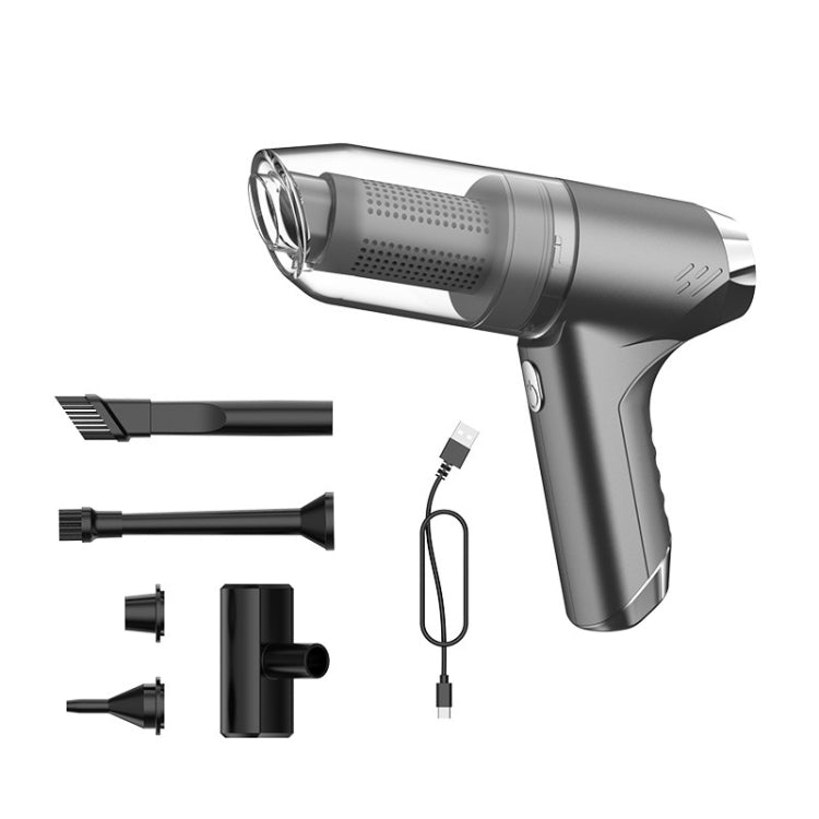 SUITU ST-6671 Wireless Car Vacuum Cleaner Small Handheld Blowing and Suction Dual Use, Style:, Basic Model Black, Basic Model White, Basic Model Black+Floor Brush, Basic Model White+Floor Brush, Brushless Silver Gray, Brushless Dark Green              ...