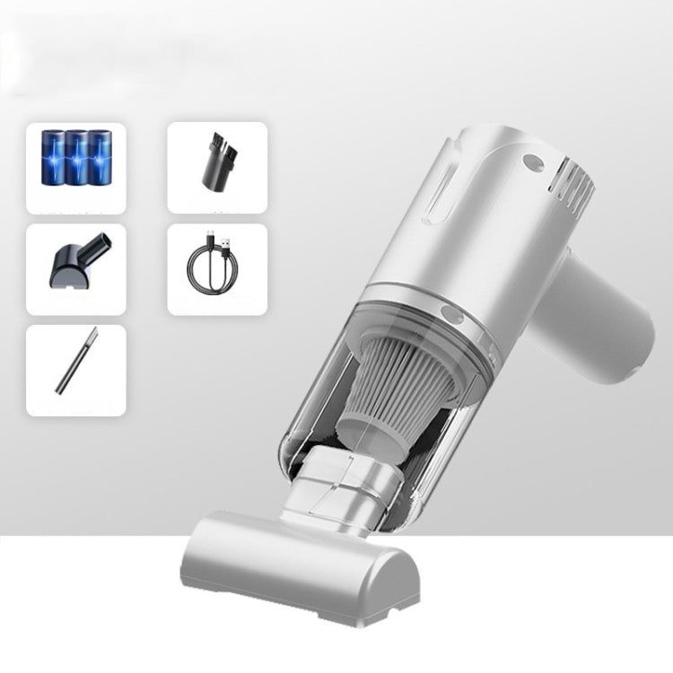 50W Wireless Handheld Large Suction Car Vacuum Cleaner, ST-8001CG  White, ST-8001EG White