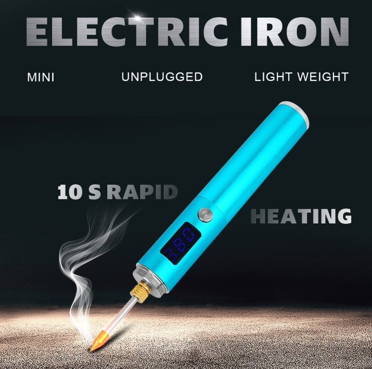 BS45 17-25W Wireless Soldering Iron with Adjustable Temperature LED Digital Display, B+C+K Tips