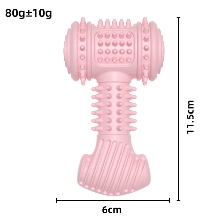 BG5045 TPR Pet Chewing Toys Hammer Shape Dog Teething Stick, Hammer Shape(Blue), Hammer Shape(Pink), Hammer Shape(Green)
