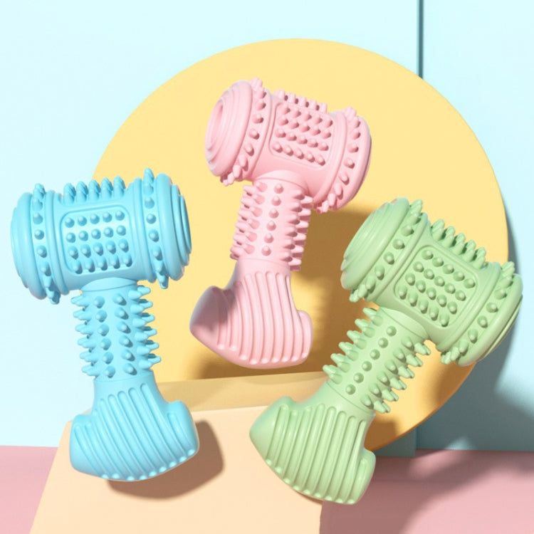 BG5045 TPR Pet Chewing Toys Hammer Shape Dog Teething Stick, Hammer Shape(Blue), Hammer Shape(Pink), Hammer Shape(Green)