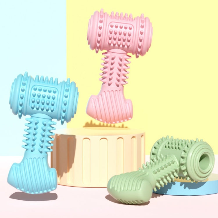 BG5045 TPR Pet Chewing Toys Hammer Shape Dog Teething Stick, Hammer Shape(Blue), Hammer Shape(Pink), Hammer Shape(Green)