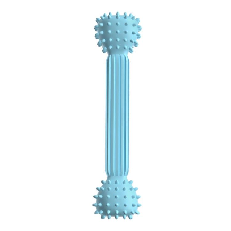 TPR Teething Stick Dog Toy Barbell Shape Pet Chewing Teeth Cleaning Stick