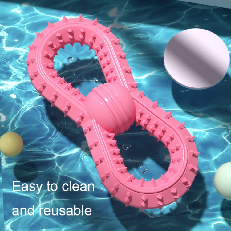 BG5039 Number 8 Shape Dog Teething Stick TPR Pet Chewing Toy Ball