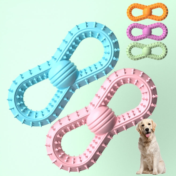 BG5039 Number 8 Shape Dog Teething Stick TPR Pet Chewing Toy Ball