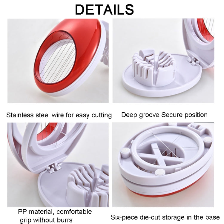 LsCook 3-in-1 Kitchen Egg Slicer for Strawberry, Mushroom, Bananas , and Other Soft Fruit, Yellow, Green