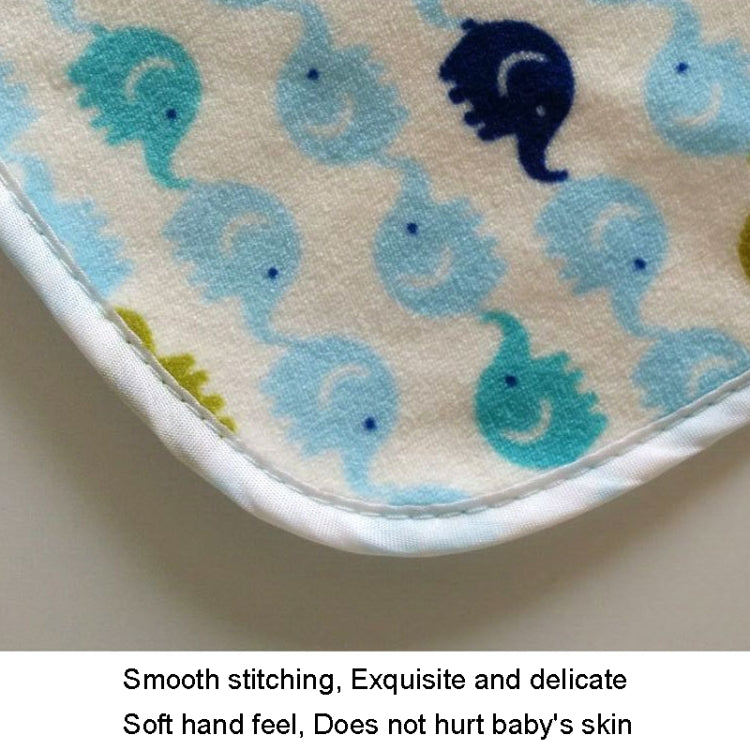 4pcs Waterproof Kids Bib Crystal Velvet Double Layer Baby Drool Towel