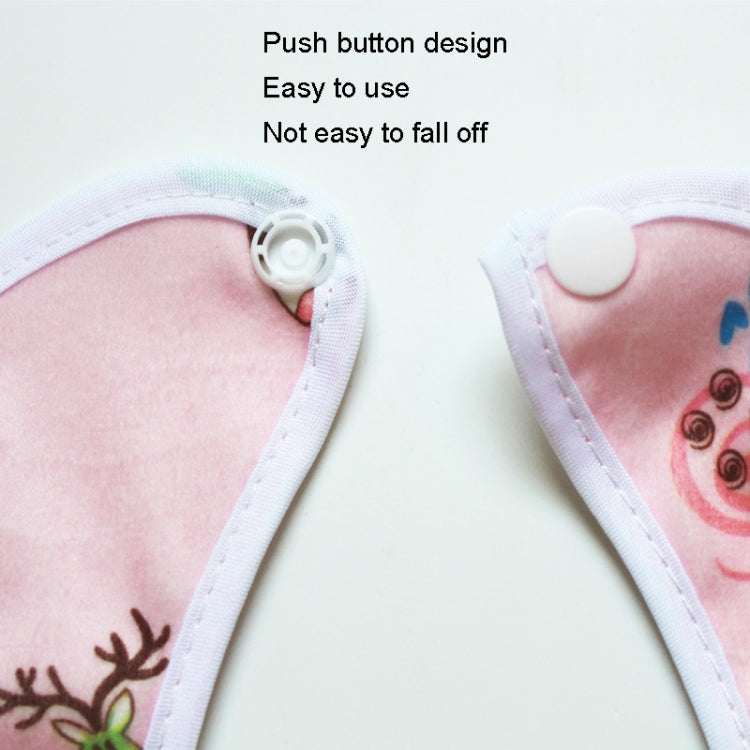 4pcs Waterproof Kids Bib Crystal Velvet Double Layer Baby Drool Towel