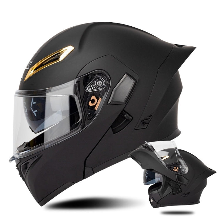 SOMAN Motorcycle Dual Lens Riding Peel-Off Full Coverage Helmet, S, M, L, XL