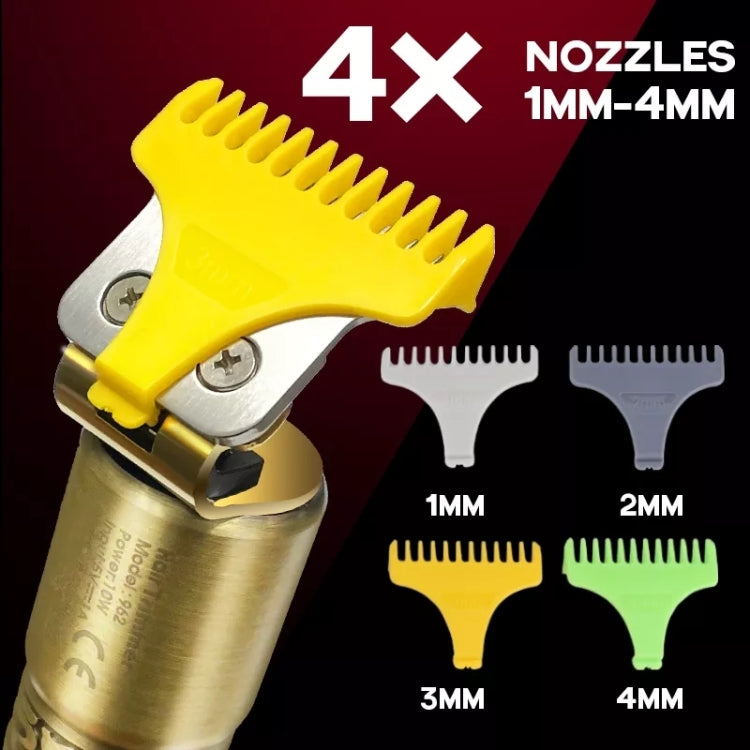 Men Bald Haircut 2 In 1 Electric Hair Clipper Waterproof Set, 962 Gray, 962 Gold