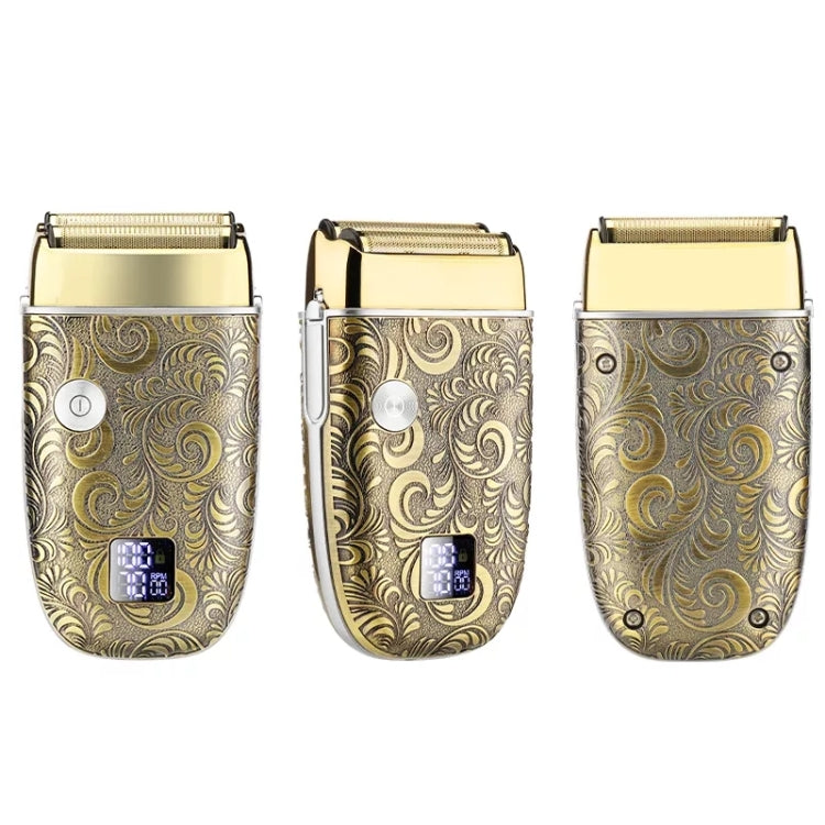 Men Bald Haircut 2 In 1 Electric Hair Clipper Waterproof Set, 962 Gray, 962 Gold