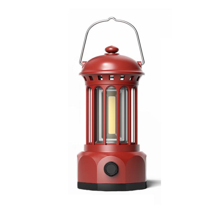 Rechargeable COB Portable Outdoor Camping Lamp Atmosphere Tent Lamp Retro Lamp, Rechargeable Small Beige, Rechargeable Small Black, Rechargeable Small Green, Rechargeable Small Red, Rechargeable Large Beige, Rechargeable Large Black                    ...