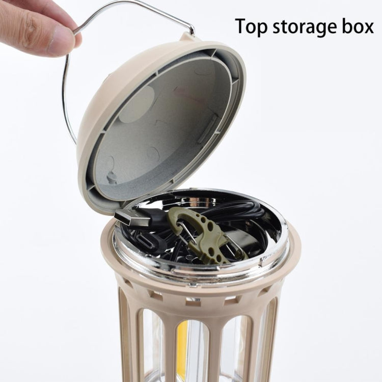 Rechargeable COB Portable Outdoor Camping Lamp Atmosphere Tent Lamp Retro Lamp, Rechargeable Small Beige, Rechargeable Small Black, Rechargeable Small Green, Rechargeable Small Red, Rechargeable Large Beige, Rechargeable Large Black                    ...