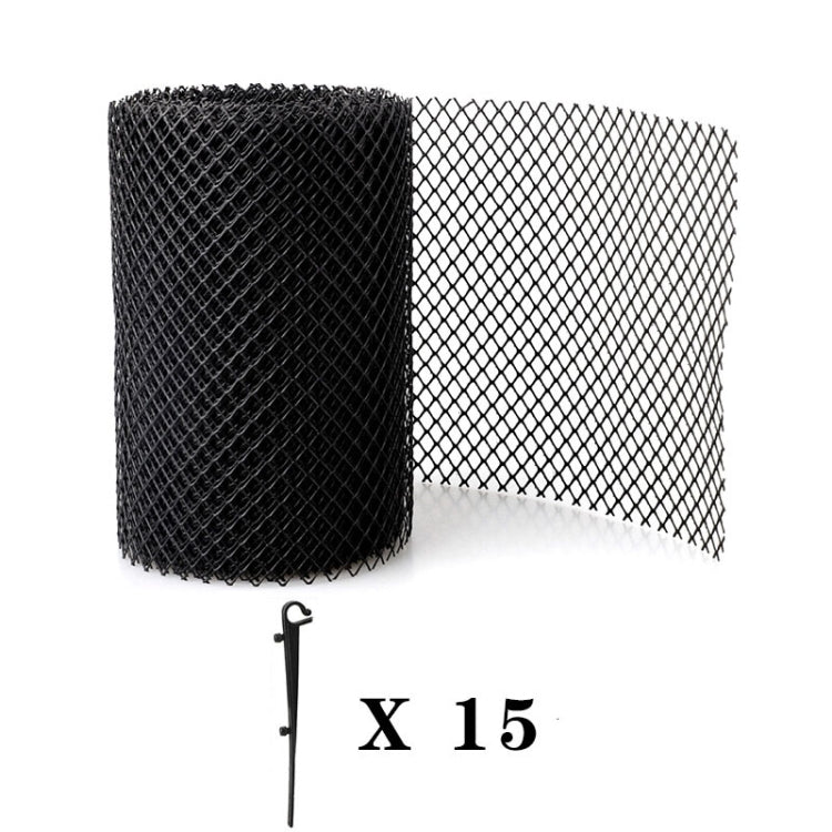Plastic Gutter Guard Prevent Leaves or Debris From Clogging Downspouts and Drains, 16cm x 6m With 15pcs Nails, 18cm x 8m With 15pcs Nails, 18cm x 8m Without Nails