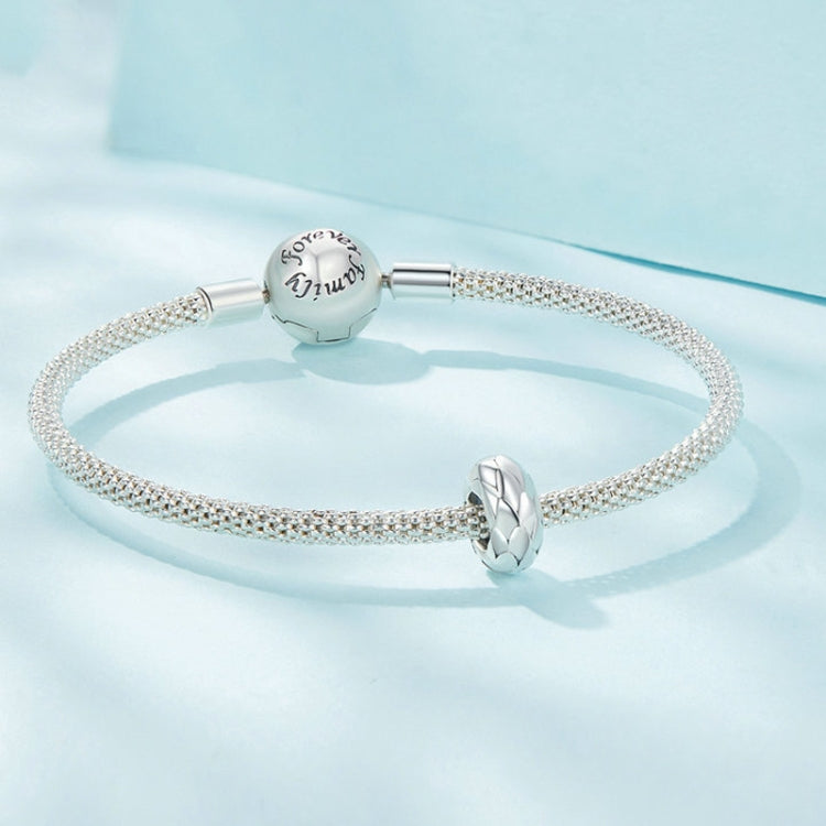 Feather Textured Spacer Beads S925 Sterling Silver Bracelet Necklace  DIY Beads, SCC2564