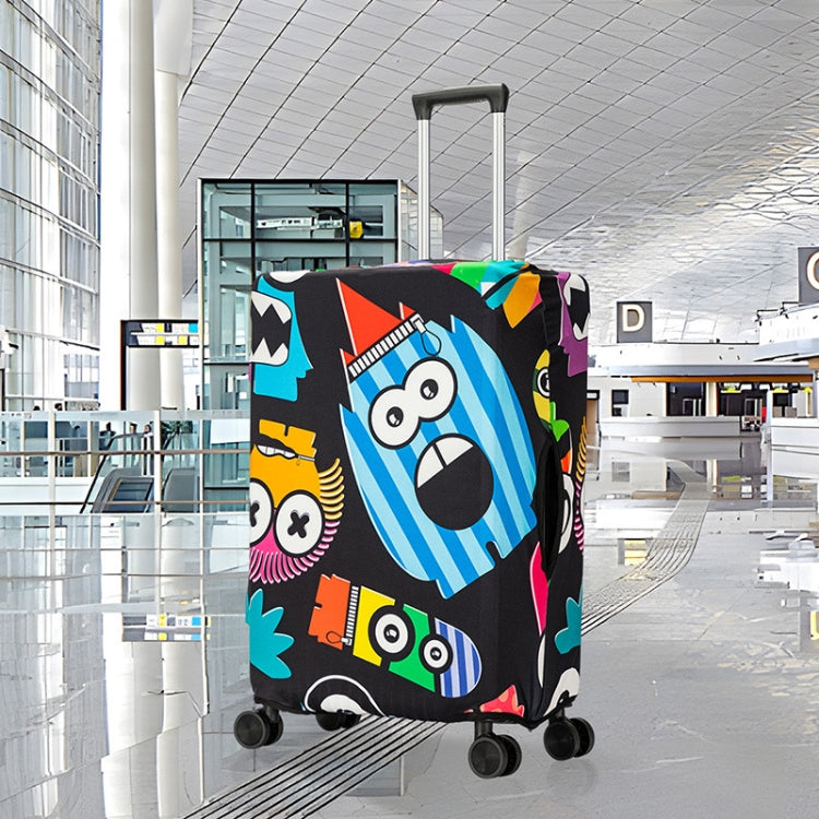 Graffiti Luggage Dust Cover Outdoor Travel Thick Elastic Luggage Protective Cover, S (17-20 inches), M (20-22 inches), L (22-24 inches), XL (24-26 inches), XXL (26-29 inches)