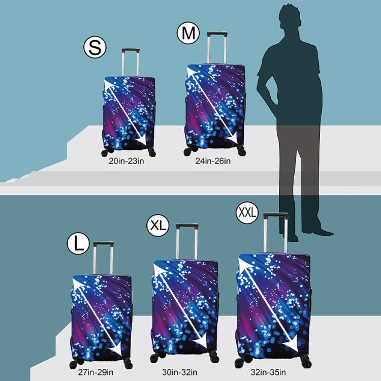 Graffiti Luggage Dust Cover Outdoor Travel Thick Elastic Luggage Protective Cover, S (17-20 inches), M (20-22 inches), L (22-24 inches), XL (24-26 inches), XXL (26-29 inches)