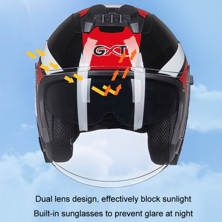 GXT Electric Vehicle Four Seasons Sun Protection & Windshield Double Lens Helmet, M, L, XL