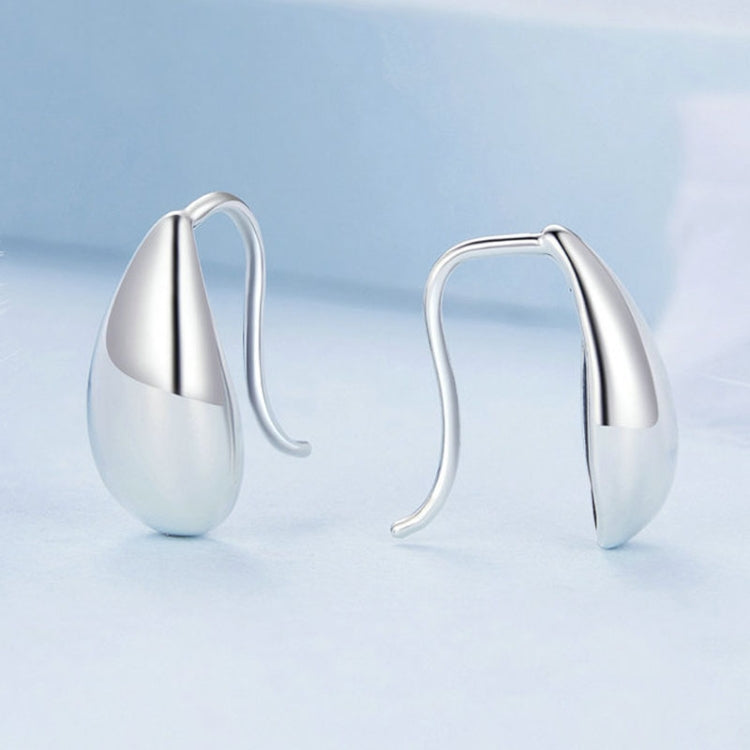 S925 Sterling Silver Water Drop Glare Earrings, BSE869