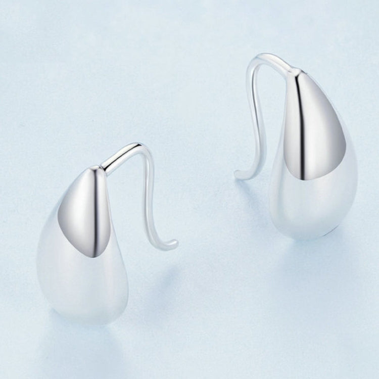 S925 Sterling Silver Water Drop Glare Earrings, BSE869