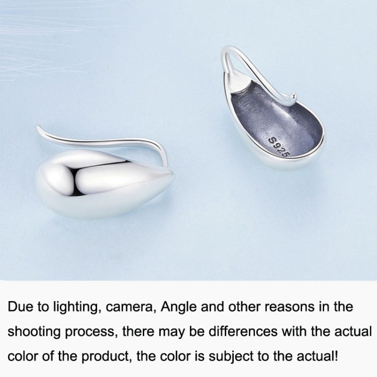 S925 Sterling Silver Water Drop Glare Earrings, BSE869