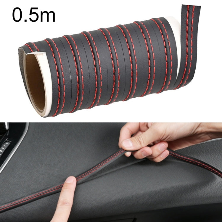 Car Center Console Interior Modification Leather Gap Strip, 0.5m, 2m, 8m