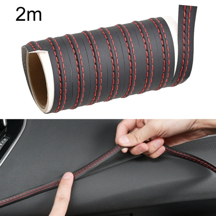 Car Center Console Interior Modification Leather Gap Strip, 0.5m, 2m, 8m