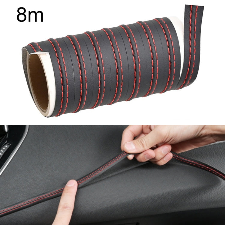 Car Center Console Interior Modification Leather Gap Strip, 0.5m, 2m, 8m