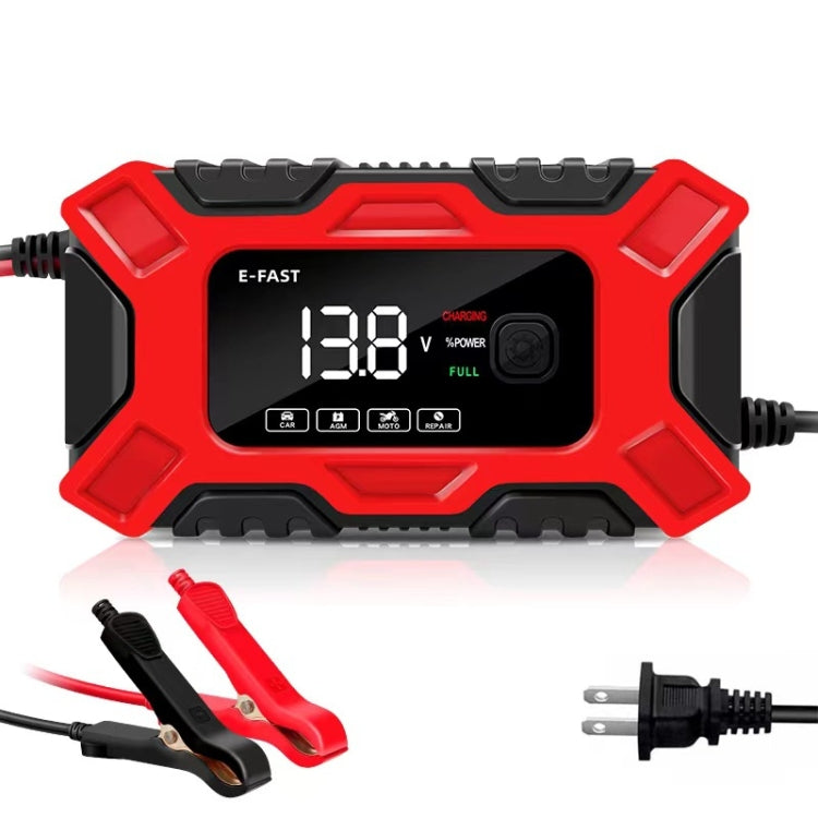 E-FAST 12V Motorcycle Car Battery Charger, EU Plug, US Plug, AU Plug, UK Plug, JPN Plug