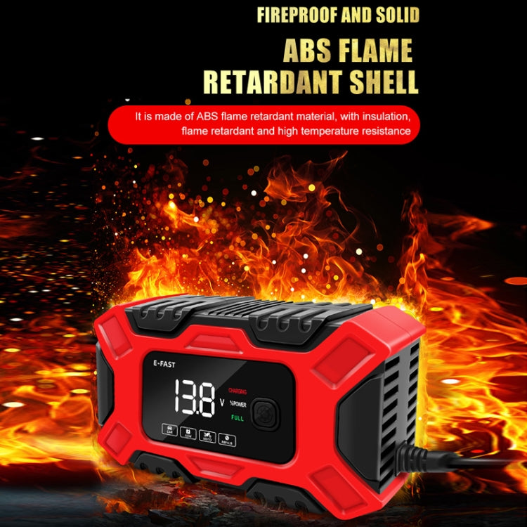 E-FAST 12V Motorcycle Car Battery Charger, EU Plug, US Plug, AU Plug, UK Plug, JPN Plug