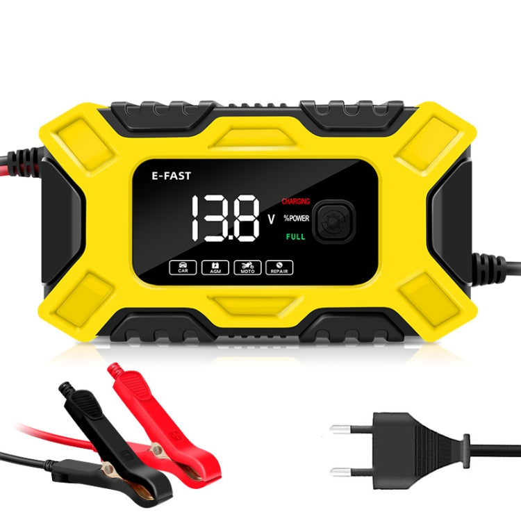 E-FAST 12V Motorcycle Car Battery Charger, EU Plug, US Plug, AU Plug, UK Plug, JPN Plug